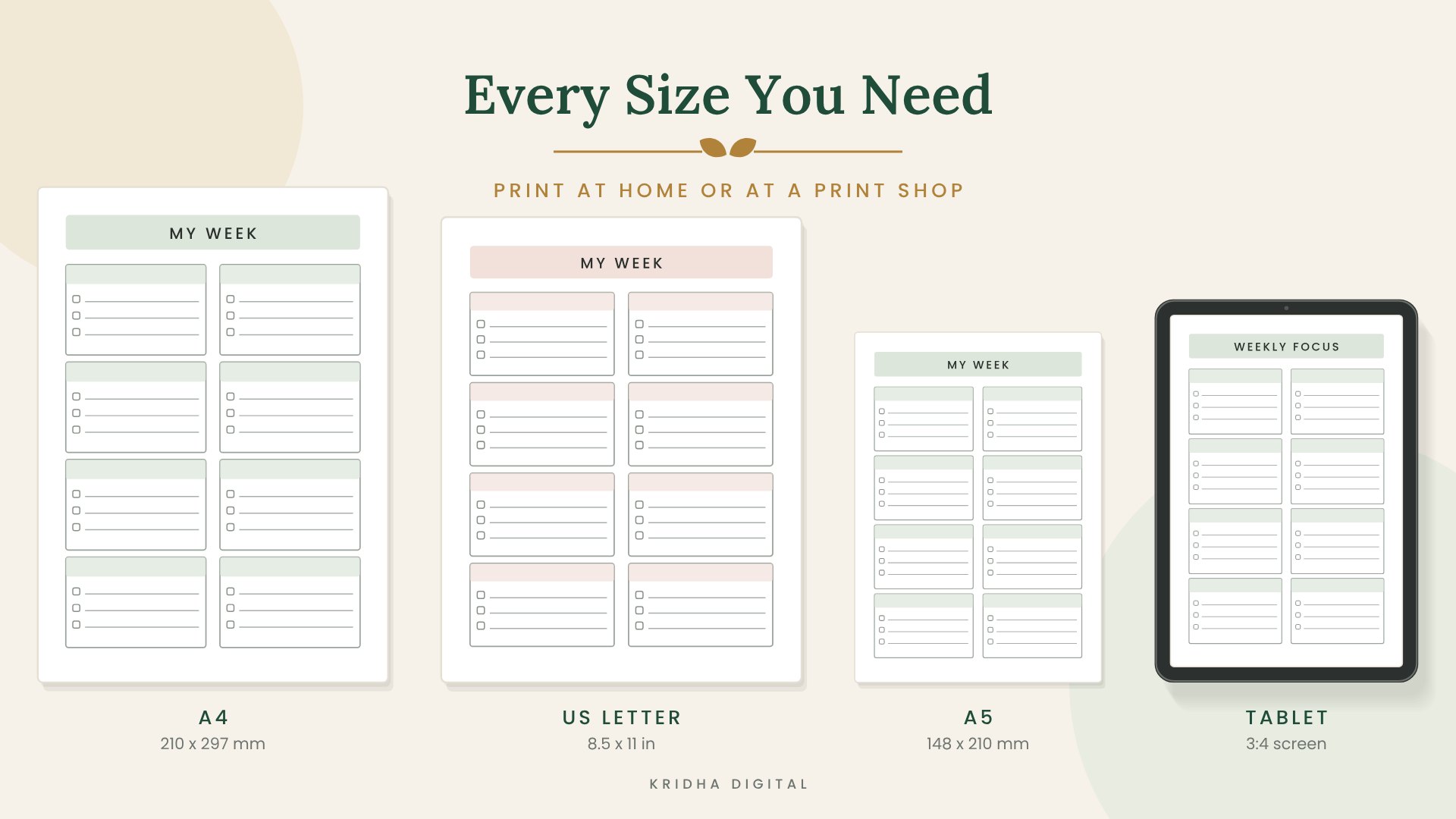 DEMO – Student Weekly Planner Printable PDF | Homework & Assignment Tracker, Homeschool, Fillable, iPad